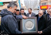 آیین رونمایی از بزرگترین المان گلدان ملیله ایران - زنجان