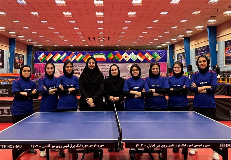 قهرمانی دانشگاه آزاد در لیگ برتر تنیس روی میز بانوان