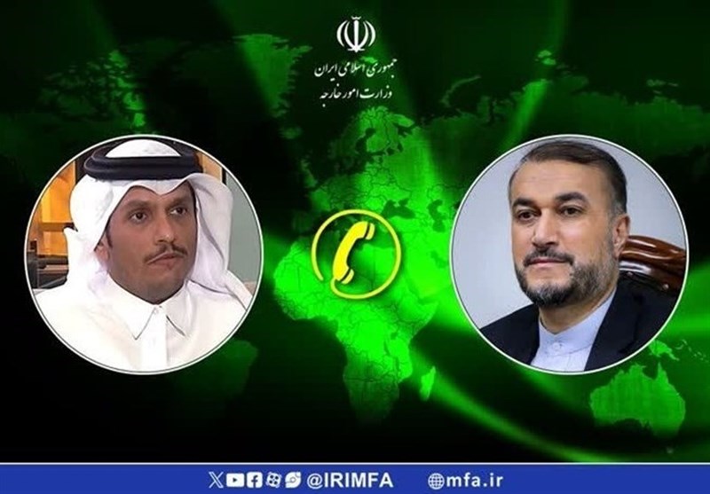 Iranian, Qatari FMs Discuss Situation in Gaza