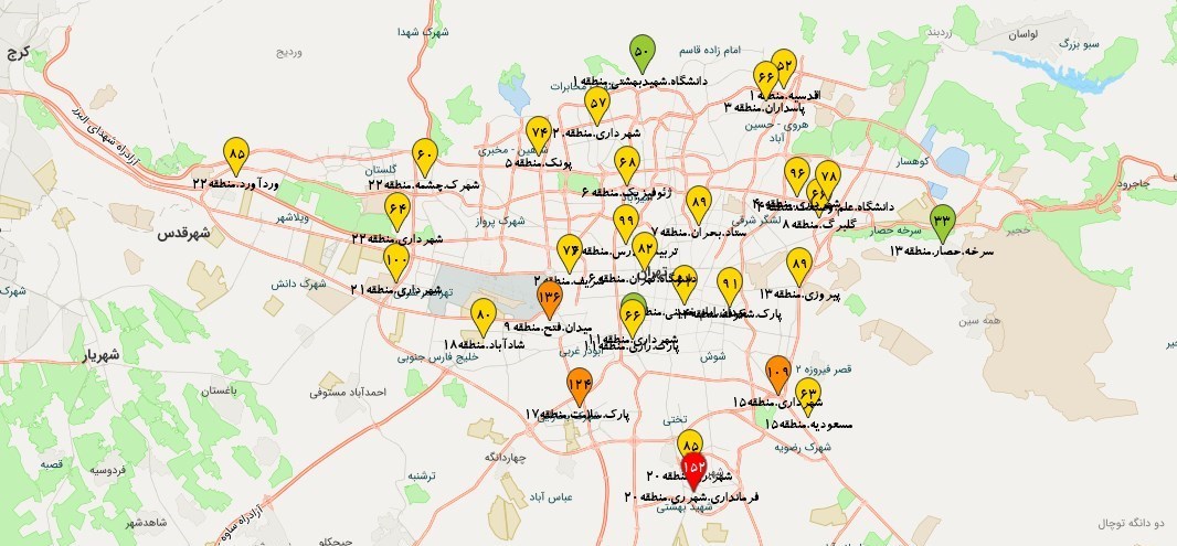 کیفیت هوای تهران , شرکت کنترل کیفیت هوا , 