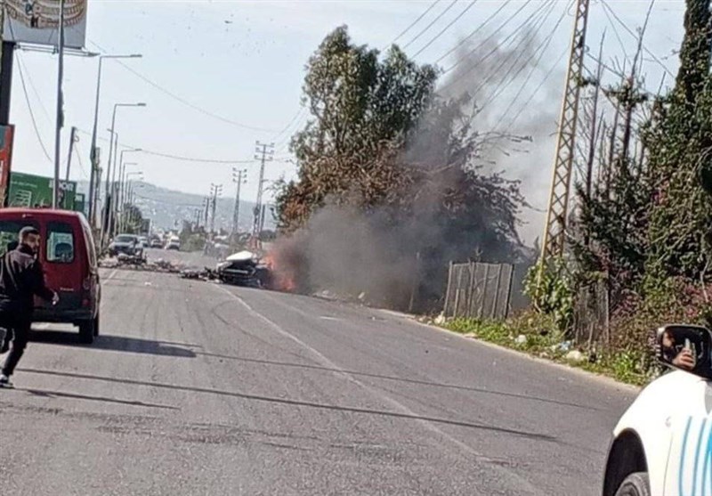 حمله پهپادی اسرائیل به خودرویی در جنوب شهر صور لبنان/ شهادت یکی از فرماندهان القسام