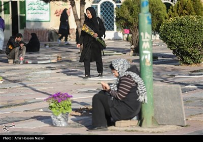 زیارت اهل قبور در پنجشنبه آخر سال - قزوین 