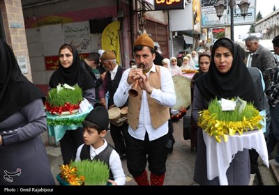 استقبال از نوروز با کارناوال شادپیمایی در کلاچای رودسر