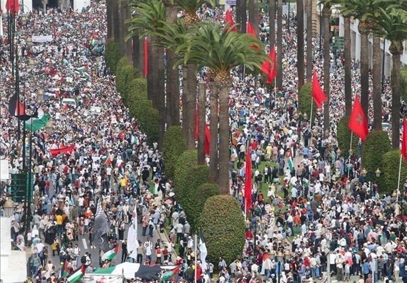 تظاهرات مغربی‌ها در 60 شهر در اولین جمعه ماه رمضان