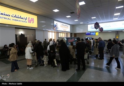 مسافران نوروزی در فرودگاه شهید بهشتی اصفهان