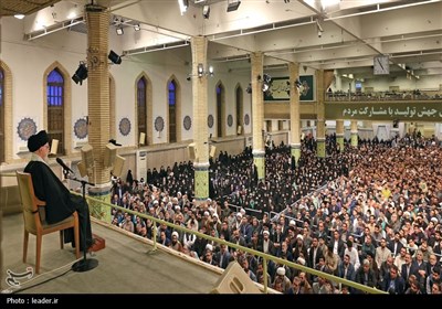 سخنرانی نوروزی رهبرمعظم انقلاب در حسینیه امام خمینی(ره)- عکس ...
