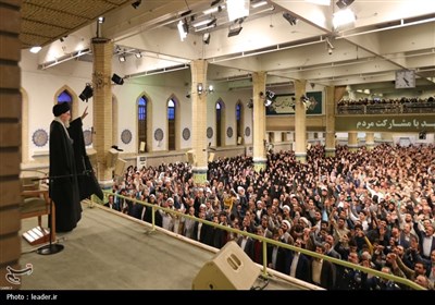 سخنرانی نوروزی رهبرمعظم انقلاب در حسینیه امام خمینی(ره)- عکس ...
