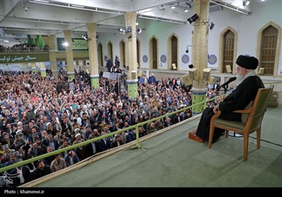 سخنرانی نوروزی رهبرمعظم انقلاب در حسینیه امام خمینی(ره)