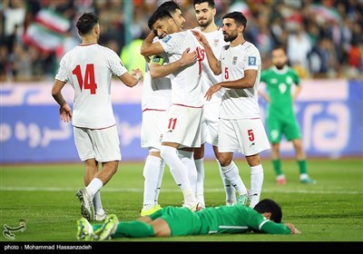 دیدار تیم های فوتبال ایران - ترکمنستان