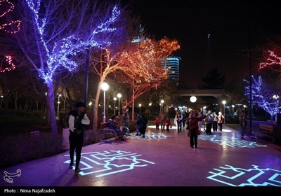 Открытие второго фестиваля световых искусств в Мешхеде