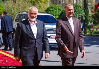 دیدار اسماعیل هنیه با وزیر امور خارجه