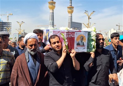 پیکر مطهر جانباز شهید در مشهد تشییع و خاکسپاری شد