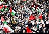 راهپیمایی نمازگزاران مشهدی در حمایت از مردم مظلوم غزه