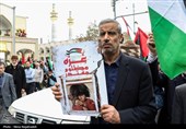 راهپیمایی نمازگزاران مشهدی در حمایت از مردم مظلوم غزه