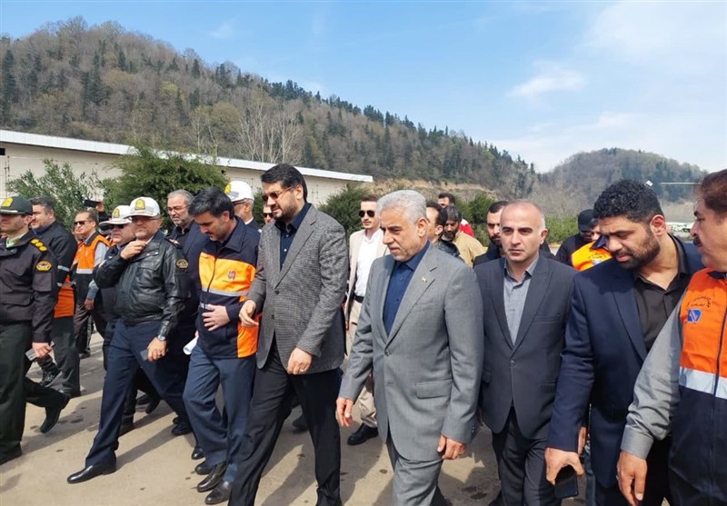 بازدید وزیر راه و رئیس پلیس راهور از آزادراه قزوین - رشت