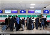 مسافران نوروزی در فرودگاه شهید هاشمی نژاد مشهد