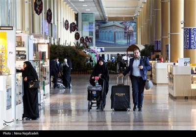 مسافران نوروزی در فرودگاه شهید هاشمی نژاد مشهد