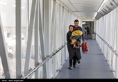 مسافران نوروزی در فرودگاه شهید هاشمی نژاد مشهد