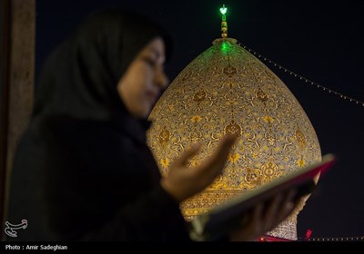 مراسم احیای شب بیست و یکم ماه مبارک رمضان در حرم مطهر حضرت شاهچراغ (ع) 