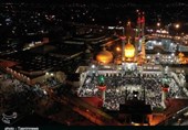 تصاویر هوایی از احیای شب 21 ماه رمضان در حرم حضرت معصومه(س)
