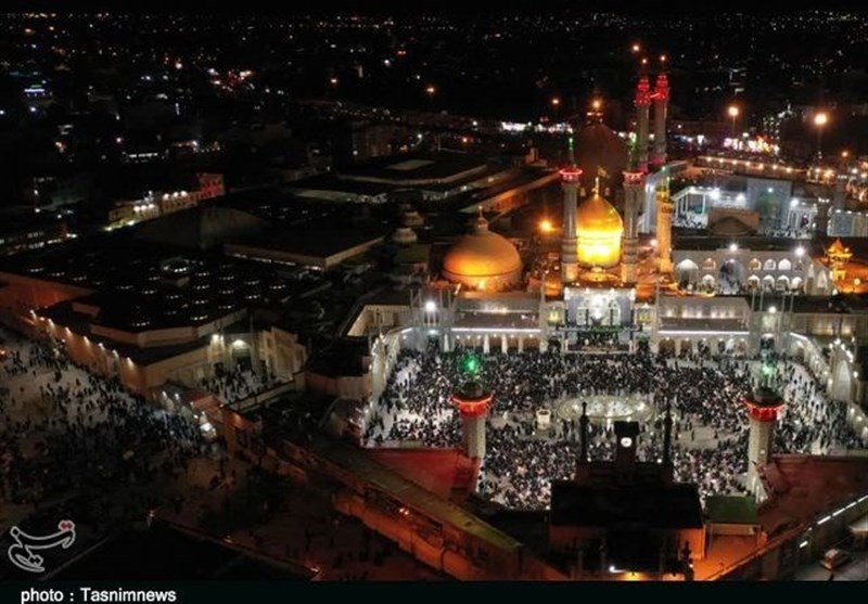 تصاویر هوایی از احیای شب 21 ماه رمضان در حرم حضرت معصومه(س)