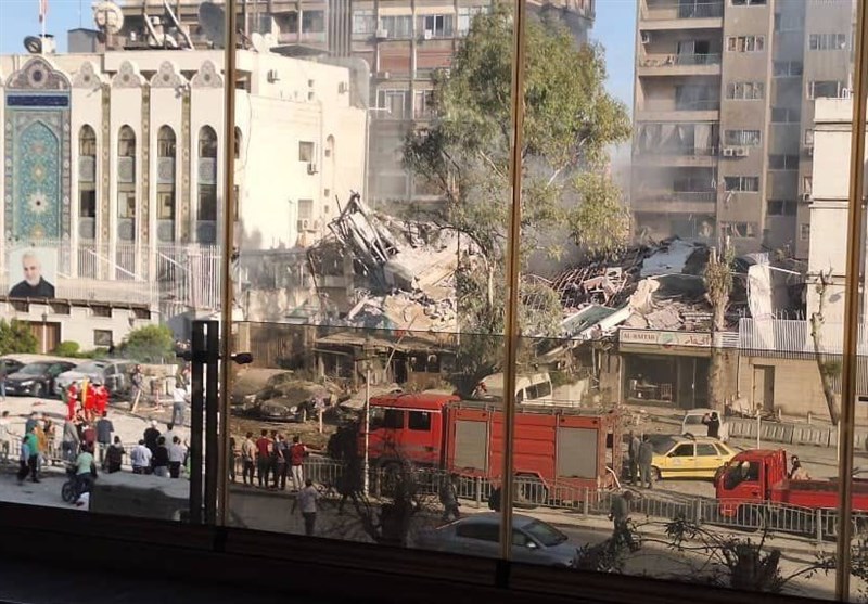 Siyonist Rejim&apos;in Şam&apos;daki İran Konsolosluğuna Saldırısı