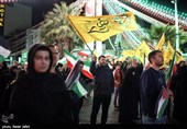 تجمع مردم تهران در محکومیت ترور سرداران و افسران ایرانی