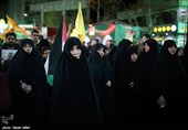 تجمع مردم تهران در محکومیت ترور سرداران و افسران ایرانی