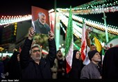 تجمع مردم تهران در محکومیت ترور سرداران و افسران ایرانی