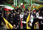 تجمع مردم تهران در محکومیت ترور سرداران و افسران ایرانی