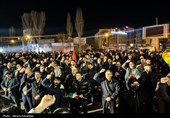 تجمع مردم اردبیل در محکومیت ترور سرداران و افسران ایرانی