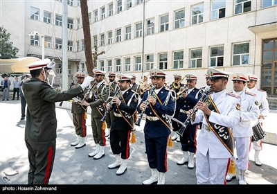 تشییع شهید گمنام دفاع مقدس در وزارت اقتصاد