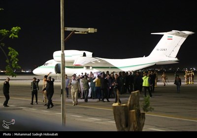 مراسم استقبال از پیکر سه شهید امنیت در فرودگاه شهید صدوقی یزد