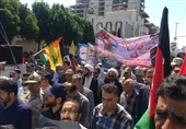 سنگ‌تمام مردم دارالمومنین قزوین در راهپیمایی روز قدس + فیلم