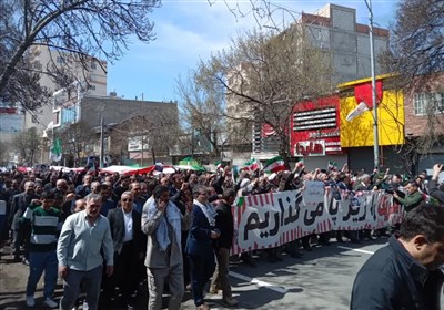 قیام اردبیلی‌ها در راهپیمایی روز قدس