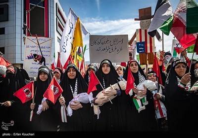 روز قدس و تشییع پیکر شهدای حمله رژیم صهیونیستی در تهران