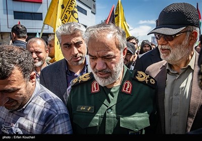 روز قدس و تشییع پیکر شهدای حمله رژیم صهیونیستی در تهران