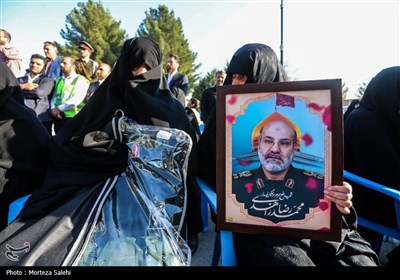 مراسم استقبال از پیکر شهید سردار محمدرضا زاهدی در اصفهان