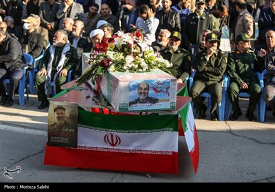 مراسم استقبال از پیکر شهید سردار محمدرضا زاهدی در اصفهان