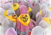 جشن دختران روزه‌اولی در حرم حضرت معصومه(س)+ تصاویر