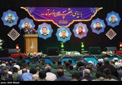 مراسم یادبود شهدای کنسولگری ایران در دمشق