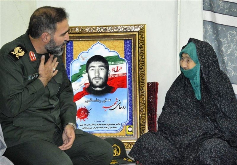 پیکر مادر سردار شهید رمضانی در جوار شهدا آرام گرفت