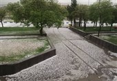 بارش تگرگ در اوج گرما شاهرودی‌ها را غافلگیر کرد