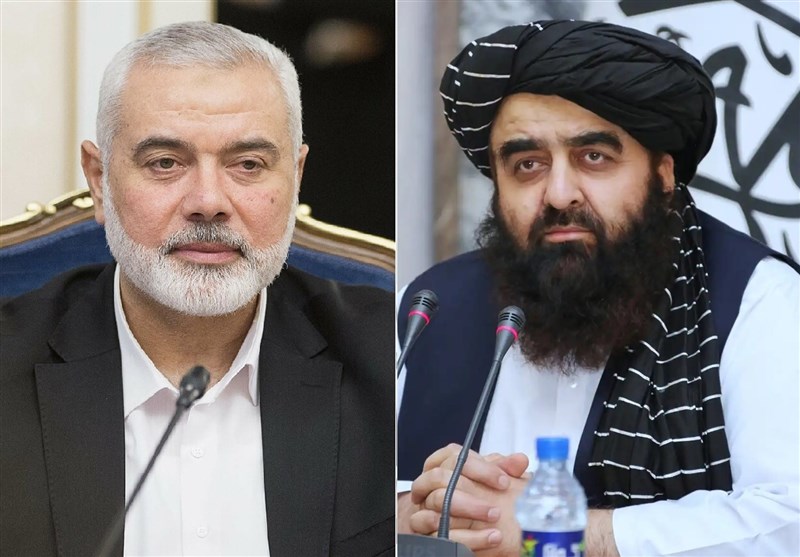 تماس تلفنی وزیر خارجه طالبان با اسماعیل هنیه