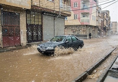 تراژدی آبگرفتگی خیابان‌های سنندج پس از بارش باران