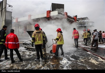 آتش سوزی در پمپ بنزین - کرمان