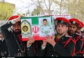 معراج سرخ «شهید مجتبی»/ پلیس لرستانی با سلام نظامی تشییع شد