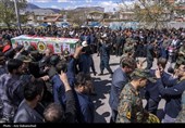 مراسم تشییع پیکر مطهر شهید امنیت شهید مجتبی نعمت پور-شهرستان سلسله