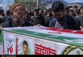 مراسم تشییع پیکر مطهر شهید امنیت شهید مجتبی نعمت پور-شهرستان سلسله