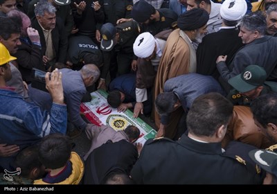 مراسم تشییع پیکر مطهر شهید امنیت شهید مجتبی نعمت پور-شهرستان سلسله